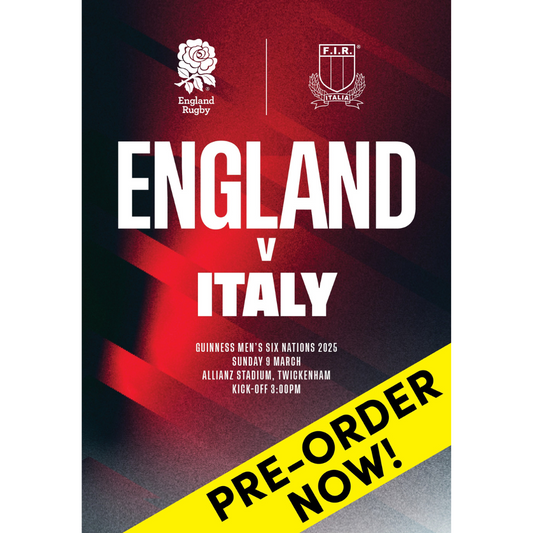 England v Italy, Guinness Six Nations 2025, Allianz Stadium, 8 March 2025 - Pre-Order