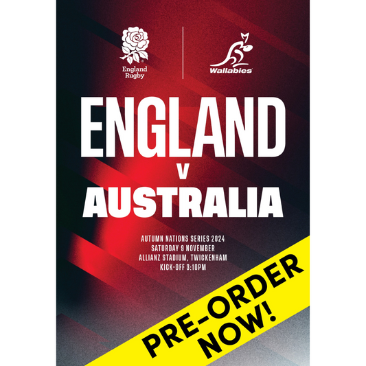 England v Australia, Autumn Nations Series 2024, Allianz Stadium (Pre-Order)