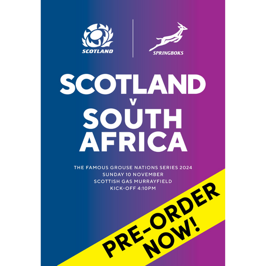 Scotland v South Africa, Autumn Nations Series 2024, Scottish Gas Murrayfield Stadium (Pre-Order)